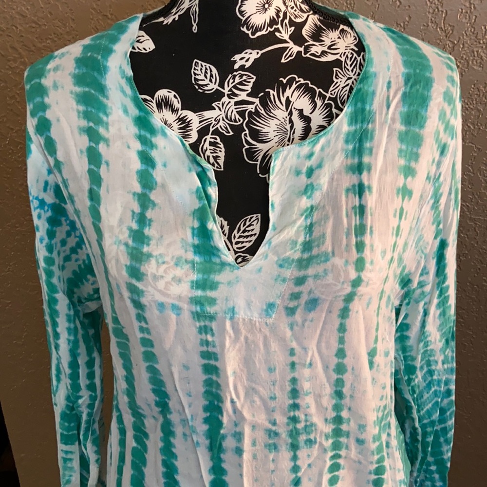 NWOT Ananda Bay tie-dye tunic top